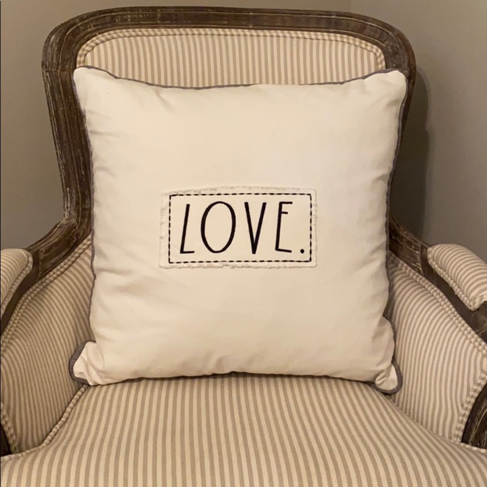 Rae Dunn 20”x20” LOVE Pillow